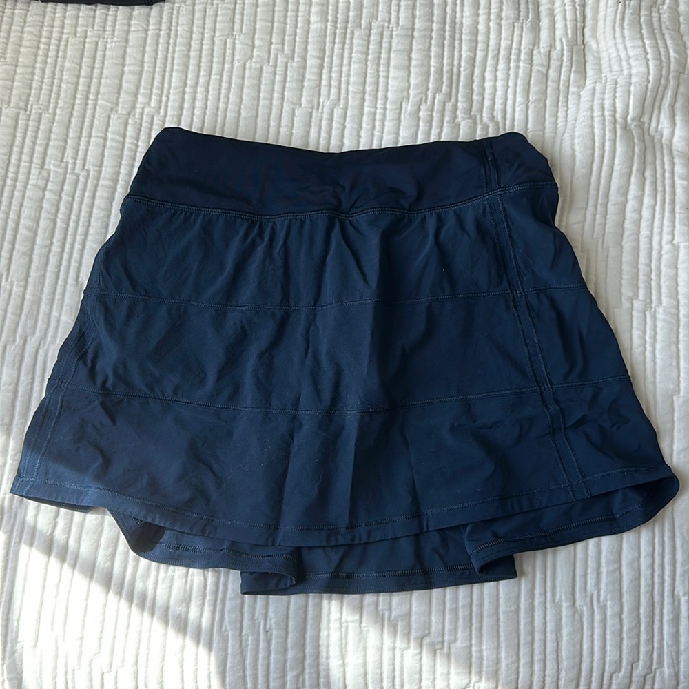 Lululemon Navy Pace Rival Skirt Tall